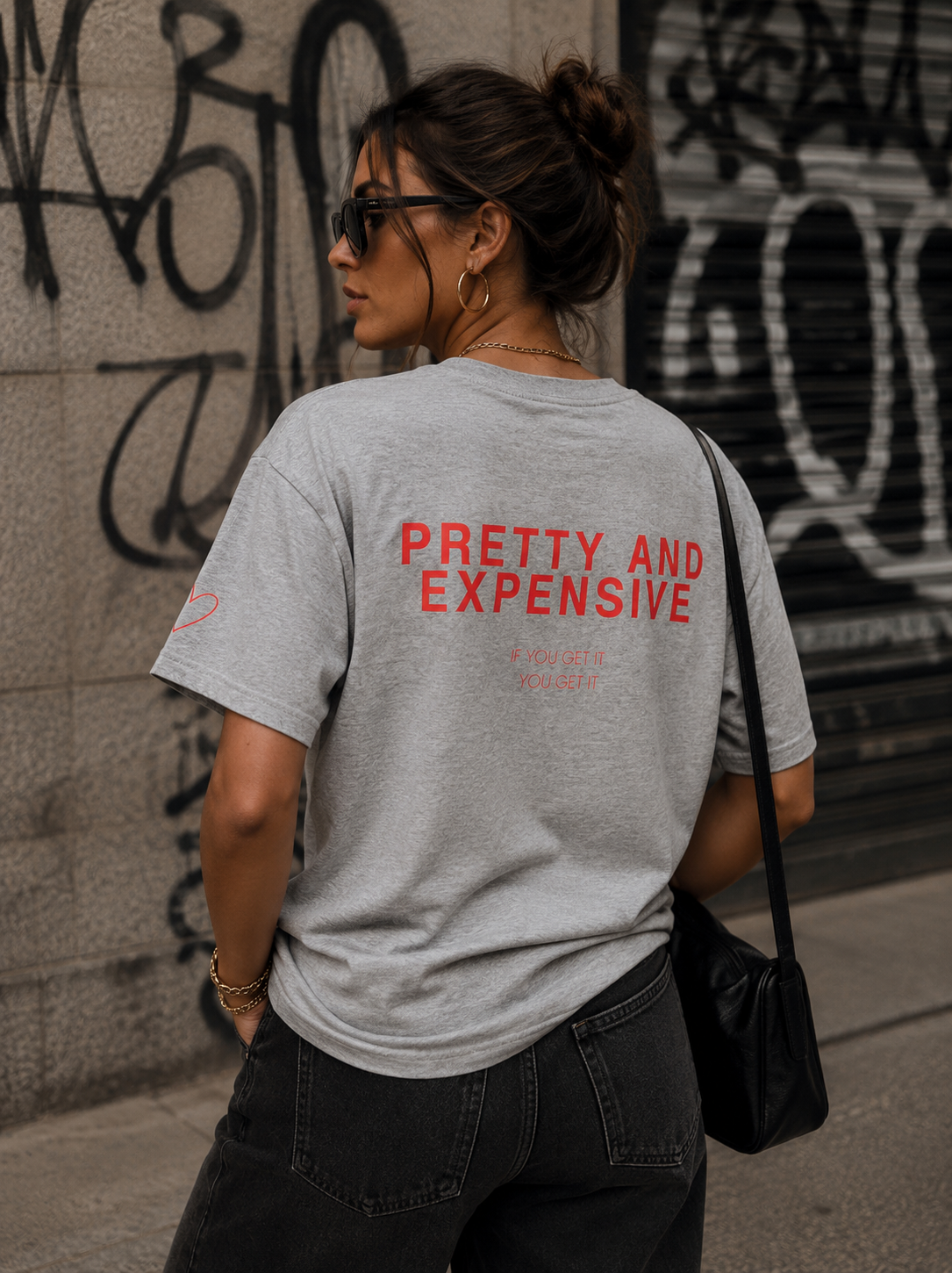 Pretty and Expensive T-Shirt — Graphic Back Print Tee